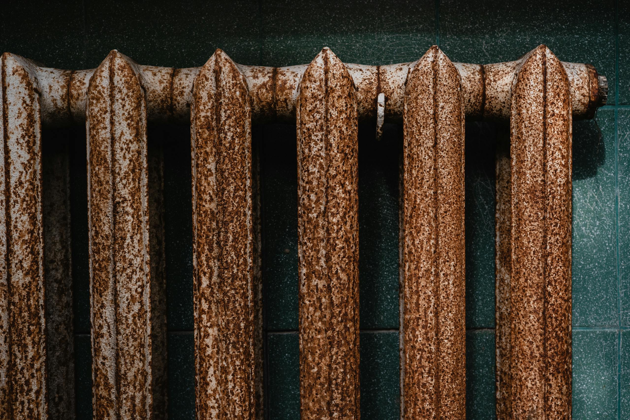 Close-up on Rusty Radiator